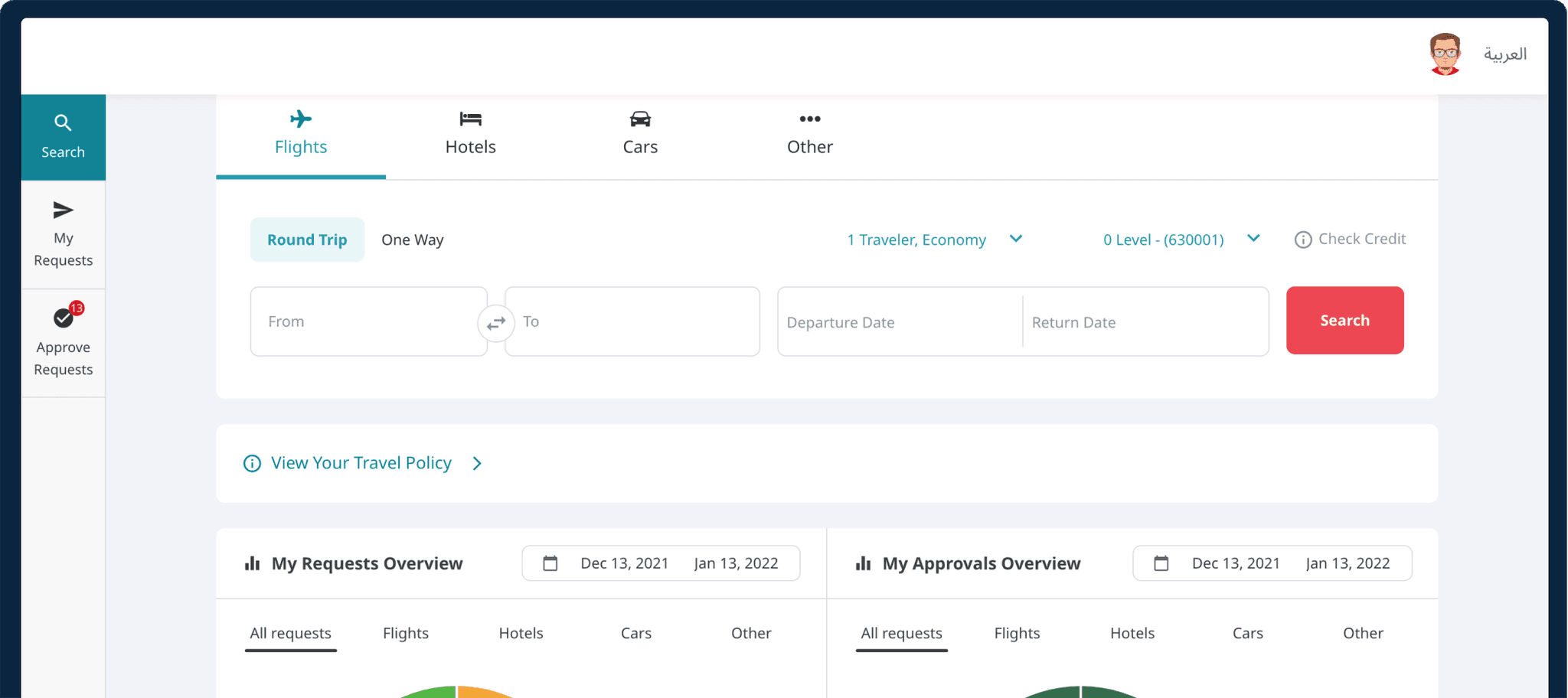 Our portal enhances travel management for your organisation